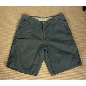 Columbia Omni-Shield Men's‎ Flat Front Canvas Shorts 38x11 Green Outdoor